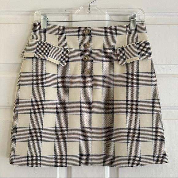 Baum Und Pferdgarten Shani Mini Skirt Checks Plaid  Preppy Academia Size 36 - Picture 2 of 9